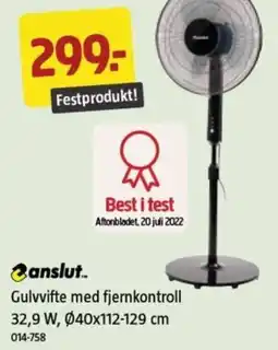 Jula Gulvvifte med fjernkontroll tilbud