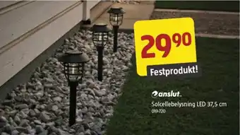 Jula Solcellebelysning LED 37,5 cm tilbud