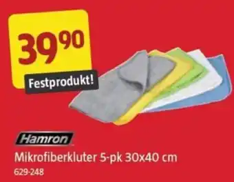 Jula Mikrofiberkluter 5-pk 30x40 cm tilbud