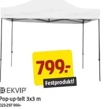 Jula Pop-up-telt 3x3 m tilbud