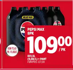Meny PEPSI MAX 8PK tilbud