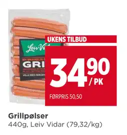 Meny Grillpølser tilbud