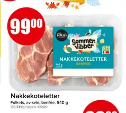Spar Nakkekoteletter tilbud