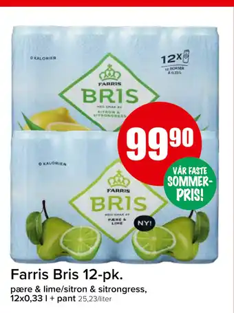 Spar Farris Bris 12-pk tilbud