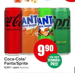 Spar Coca-Cola/ Fanta/Sprite tilbud