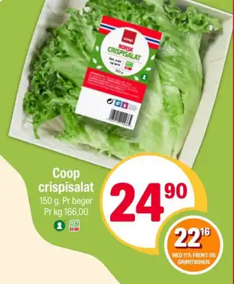 Coop Extra Coop crispisalat tilbud