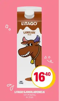 Coop Extra LITAGO SJOKOLADEMELK tilbud