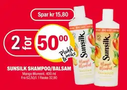 Coop Extra SUNSILK SHAMPOO/BALSAM tilbud