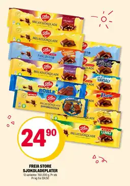 Coop Extra FREIA STORE SJOKOLADEPLATER tilbud