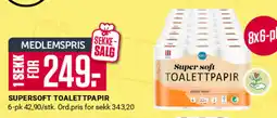 Europris SUPERSOFT TOALETTPAPIR tilbud