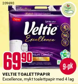 Europris VELTIE TOALETTPAPIR tilbud