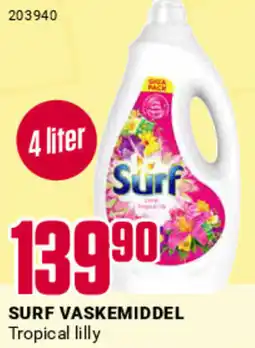 Europris SURF VASKEMIDDEL tilbud