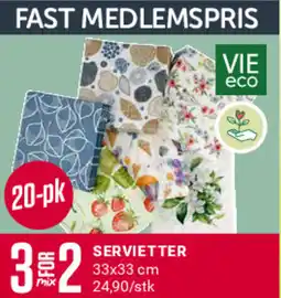 Europris SERVIETTER tilbud