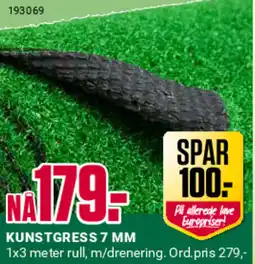 Europris KUNSTGRESS 7 MM tilbud
