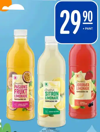 Rema 1000 LIMONADER tilbud