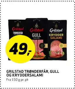 Bunnpris GRILSTAD TRØNDERFÅR, GULL OG KRYDDERSALAMI tilbud