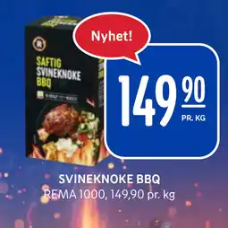 Rema 1000 SVINEKNOKE BBQ tilbud