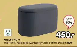 JYSK GISLEV PUFF tilbud
