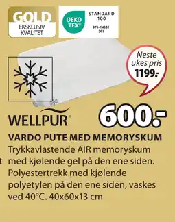 JYSK VARDO PUTE MED MEMORYSKUM tilbud