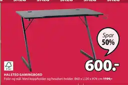JYSK HALSTED GAMINGBORD tilbud