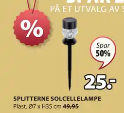 JYSK SPLITTERNE SOLCELLELAMPE tilbud