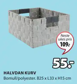 JYSK HALVDAN KURV tilbud