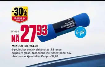 Europris MIKROFIBERKLUT tilbud