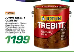 Coop Byggmix JOTUN TREBITT OLJEBEIS tilbud