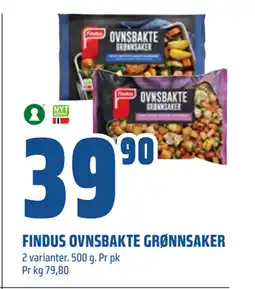 Coop Obs FINDUS OVNSBAKTE GRØNNSAKER tilbud