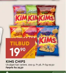 Coop Mega Kims pepper punch chips tilbud