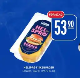 Rema 1000 Lofoten fiskeburger tilbud