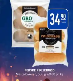 Rema 1000 Mesterbakeren pølsebrød tilbud