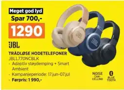 POWER TRÅDLØSE HODETELEFONER JBLL770NCBLK tilbud