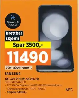 POWER SAMSUNG GALAZY Z FLIP5 5G 256 GB SMF731BZAGEUB tilbud