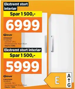 POWER KJØLESKAP SK418644 tilbud