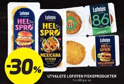 Bunnpris UTVALGTE LOFOTEN FISKEPRODUKTER tilbud