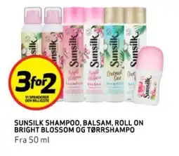 Bunnpris SUNSILK SHAMPOO, BALSAM, ROLL ON BRIGHT BLOSSOM OG TØRRSHAMPO tilbud