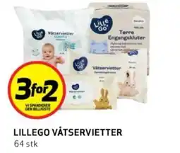 Bunnpris LILLEGO VÅTSERVIETTER tilbud