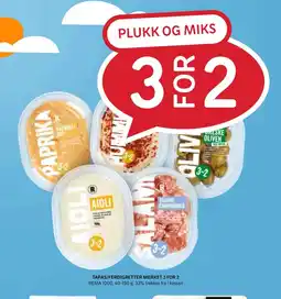 Rema 1000 TAPAS/FERDIGRETTER MERKET 3 FOR 2 tilbud