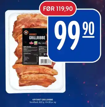 Rema 1000 KRYDRET GRILLRIBBE tilbud
