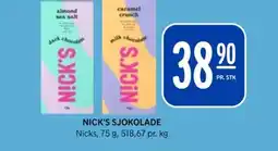 Rema 1000 NICK'S SJOKOLADE tilbud