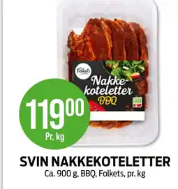 Kiwi SVIN NAKKEKOTELETTER tilbud
