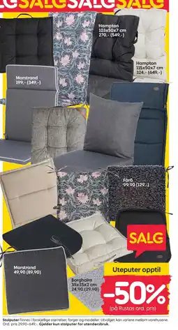 Rusta Stolputer tilbud