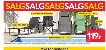 Rusta Solstoler tilbud