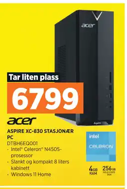 POWER ASPIRE XC-830 STASJONÆR PC tilbud