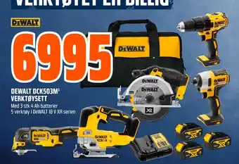 Obs Bygg DEWALT DCK503M³ VERKTØYSETT tilbud