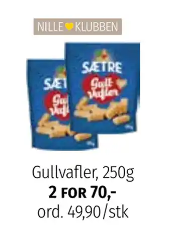 Nille Gullvafler, 250g tilbud