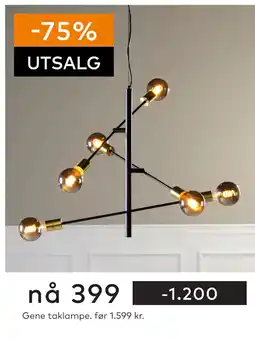 Skeidar Gene taklampe tilbud