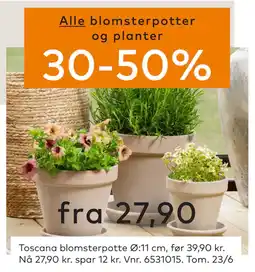 Skeidar Toscana blomsterpotte tilbud