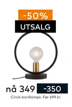 Skeidar Circle bordlampe tilbud
